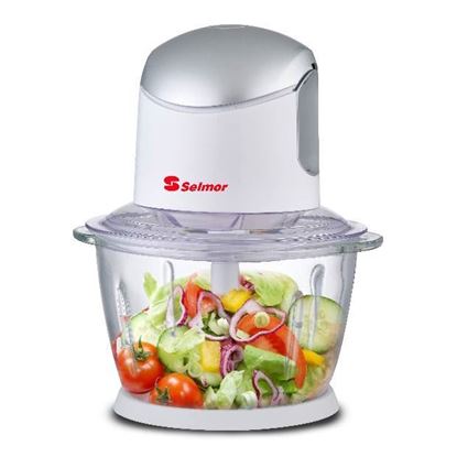 קוצץ ירקות + כותש קרח כוס זוכית, כותש קרח! סלמור SELMOR SE-186"